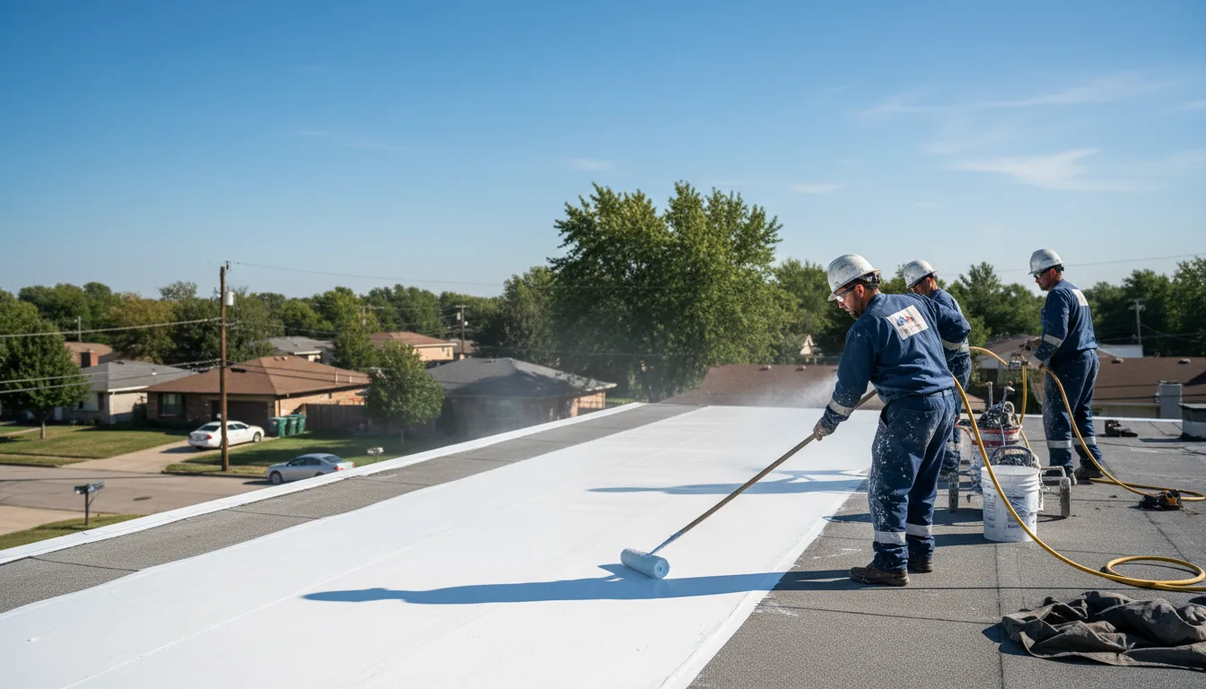 Commercial roof coating in Remington, IN near me